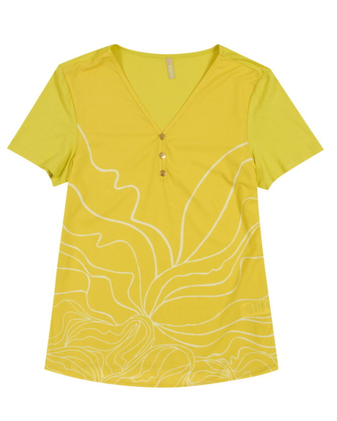 Blusa Decote V Cativa 1 Amarela