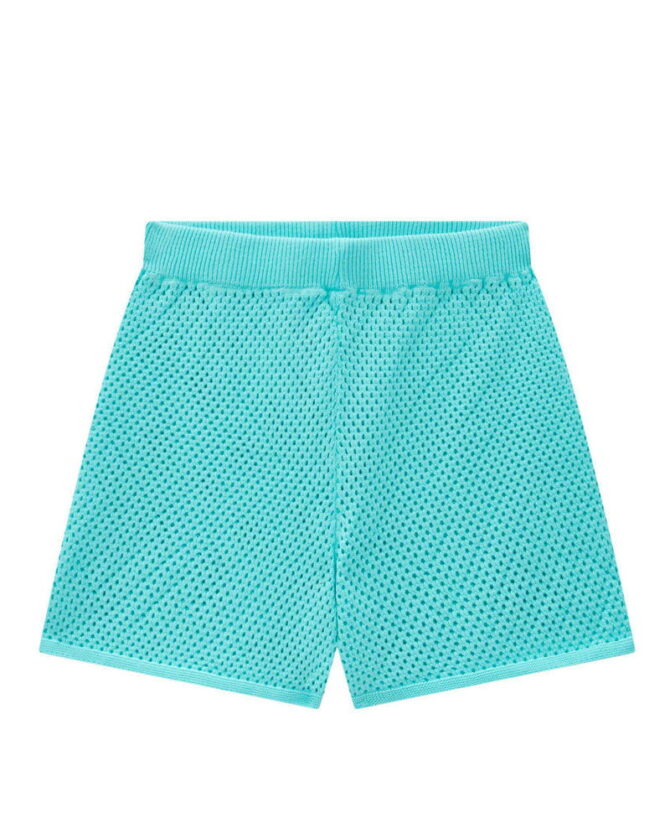 Shorts em tricot Linzzi azul