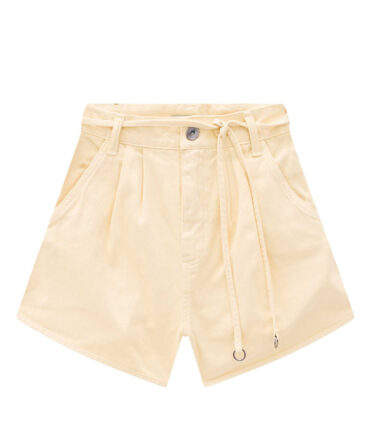 Shorts Cintura Alta em Sarja Linzzi 1